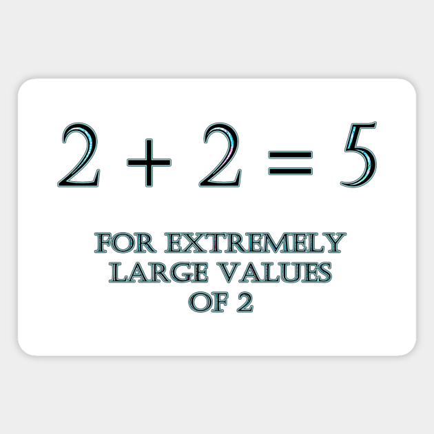 Funny One-Liner Math Joke Magnet by PatricianneK